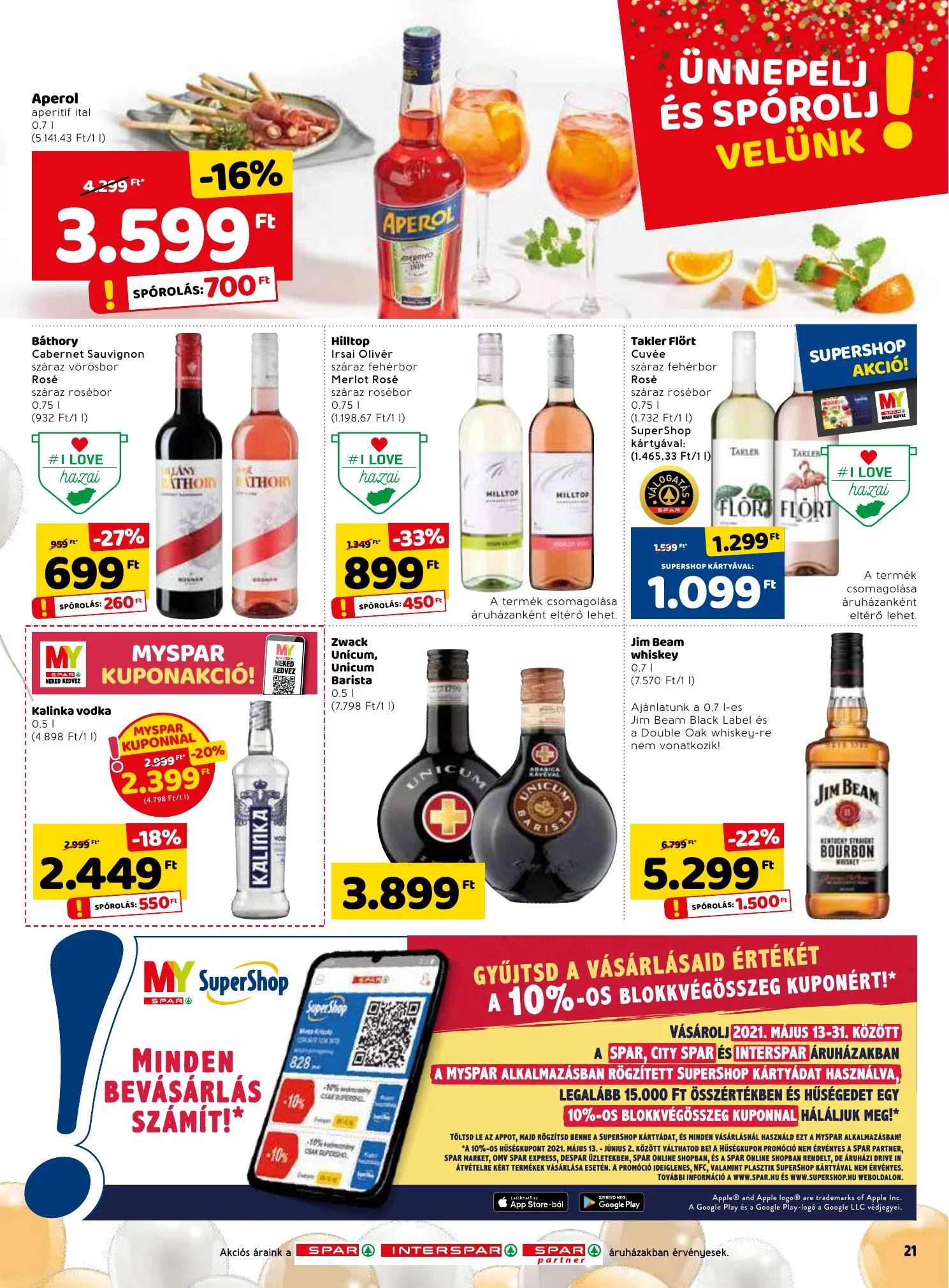 Spar akciós újság 05.13–05.19 – 21. oldal