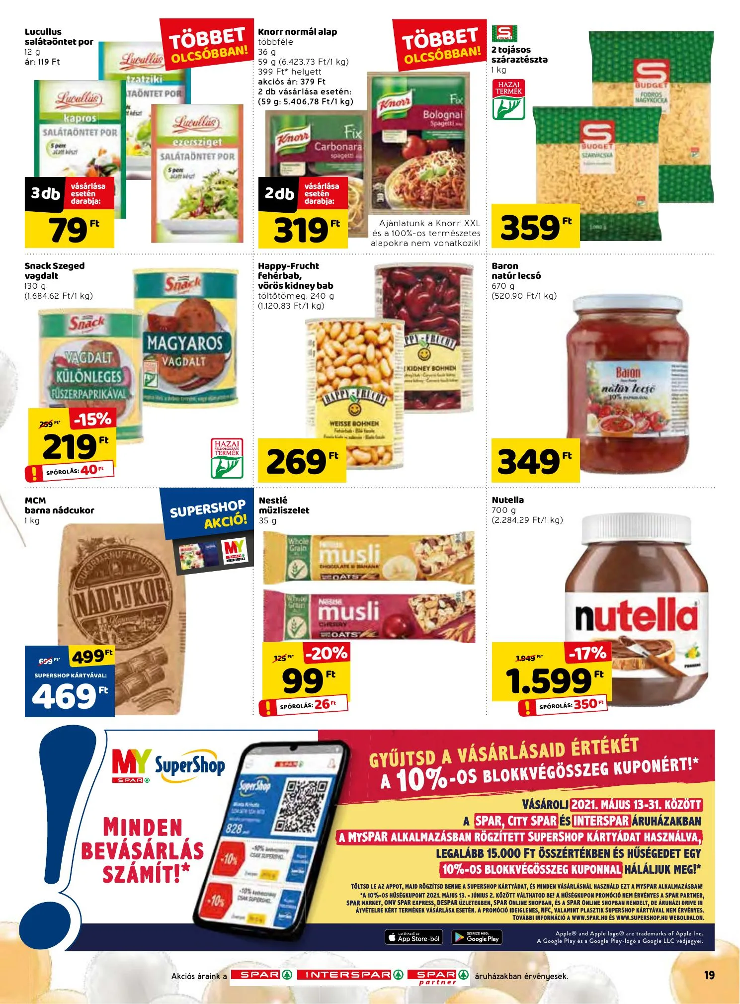Spar akciós újság 05.20–05.26 – 19. oldal