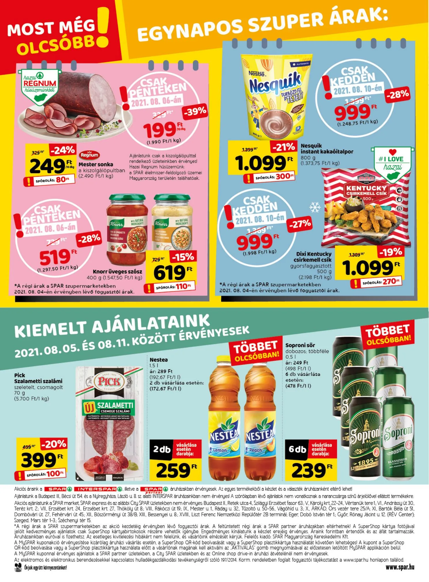 Spar akciós újság 08.05–08.11 – 32. oldal