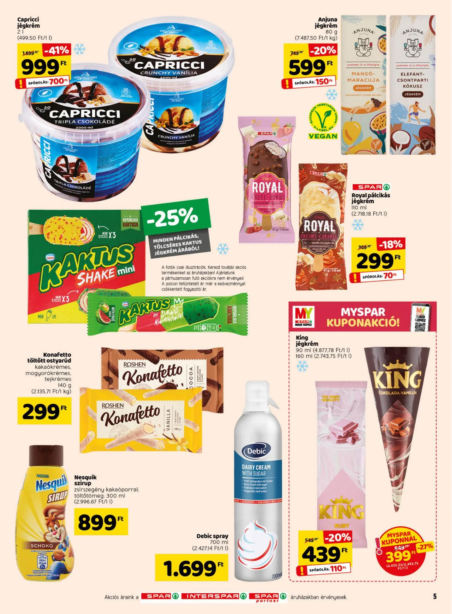 Spar akciós újság 08.12–08.18 – 5. oldal