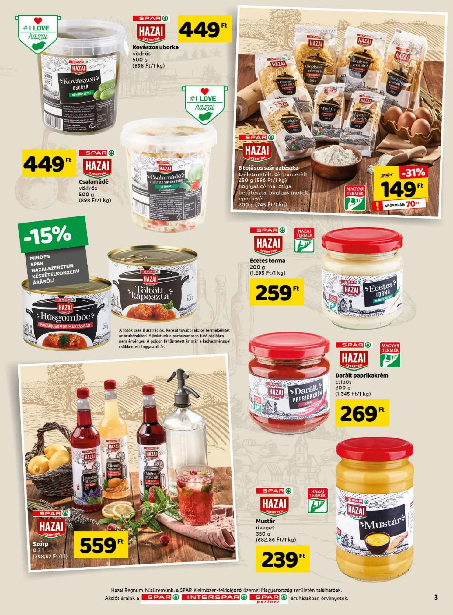 Spar akciós újság 08.19–08.25 – 3. oldal