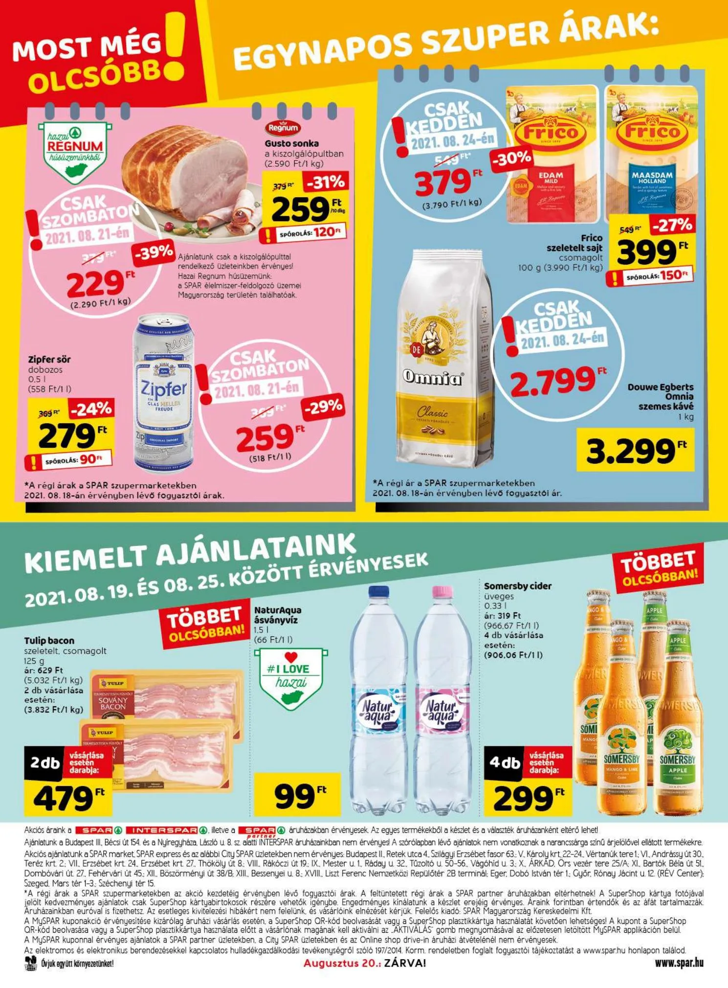Spar akciós újság 08.19–08.25 – 34. oldal