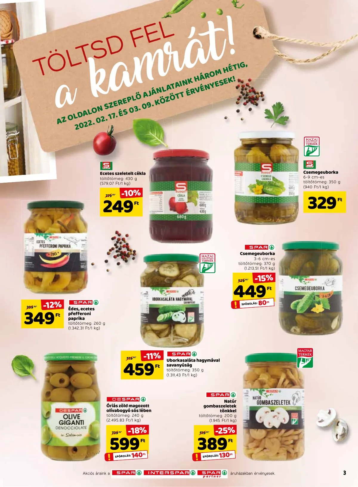 Spar akciós újság 02.17–02.23 – 3. oldal