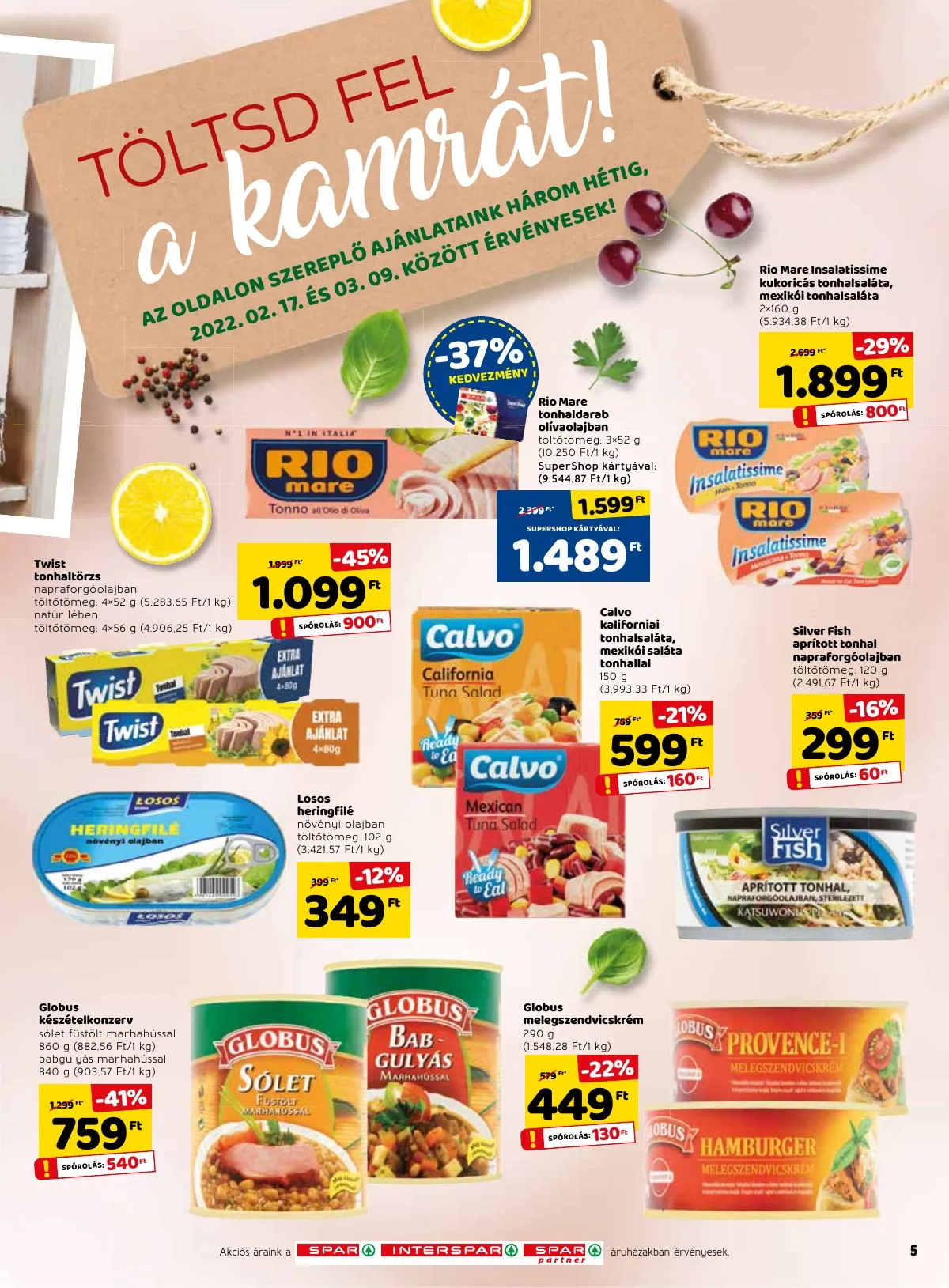 Spar akciós újság 02.17–02.23 – 7. oldal