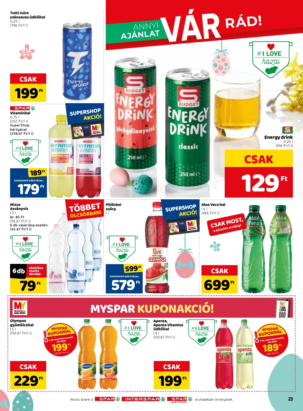 Spar akciós újság 04.07–04.16 – 29. oldal