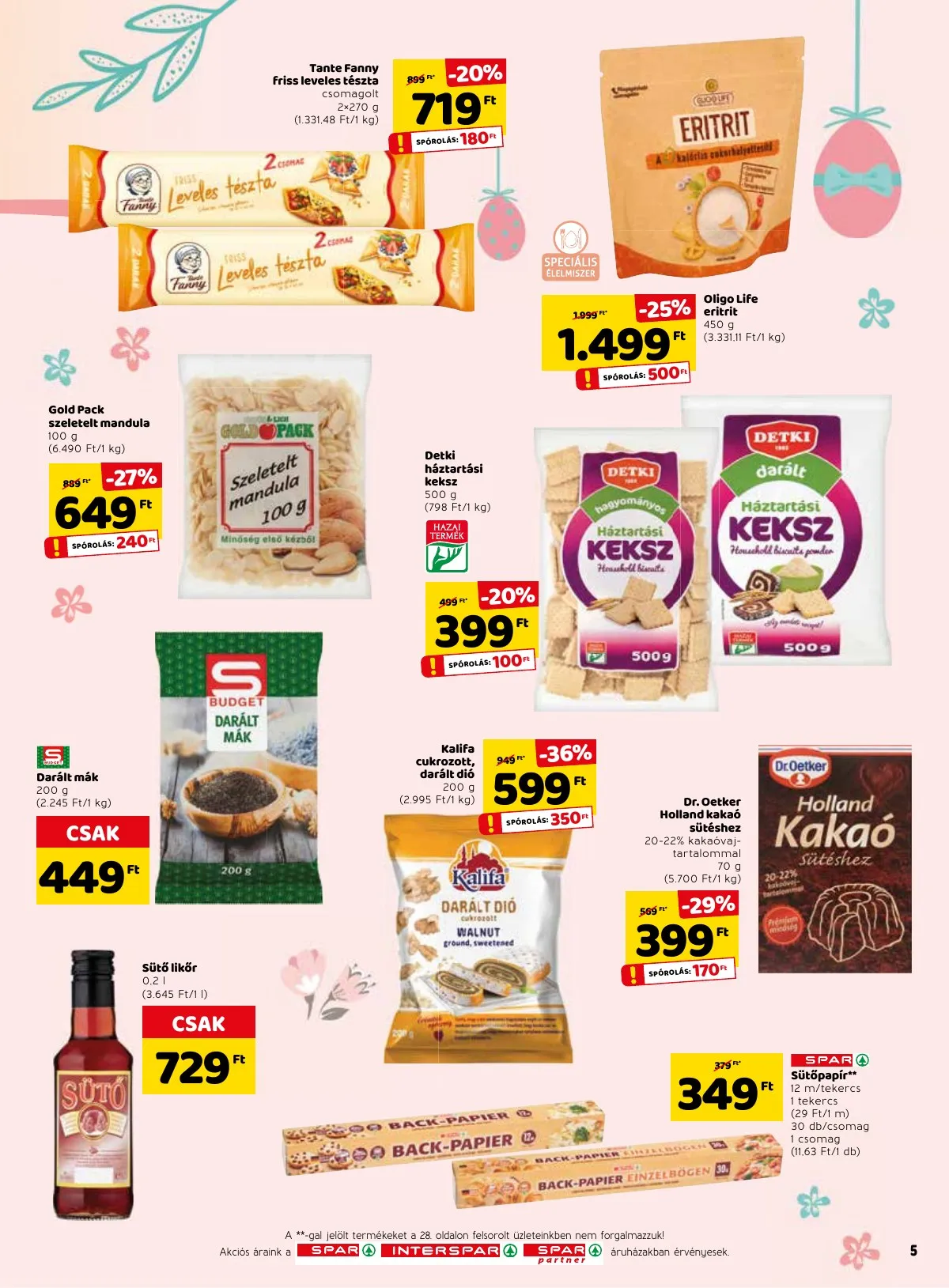 Spar akciós újság 04.07–04.16 – 5. oldal