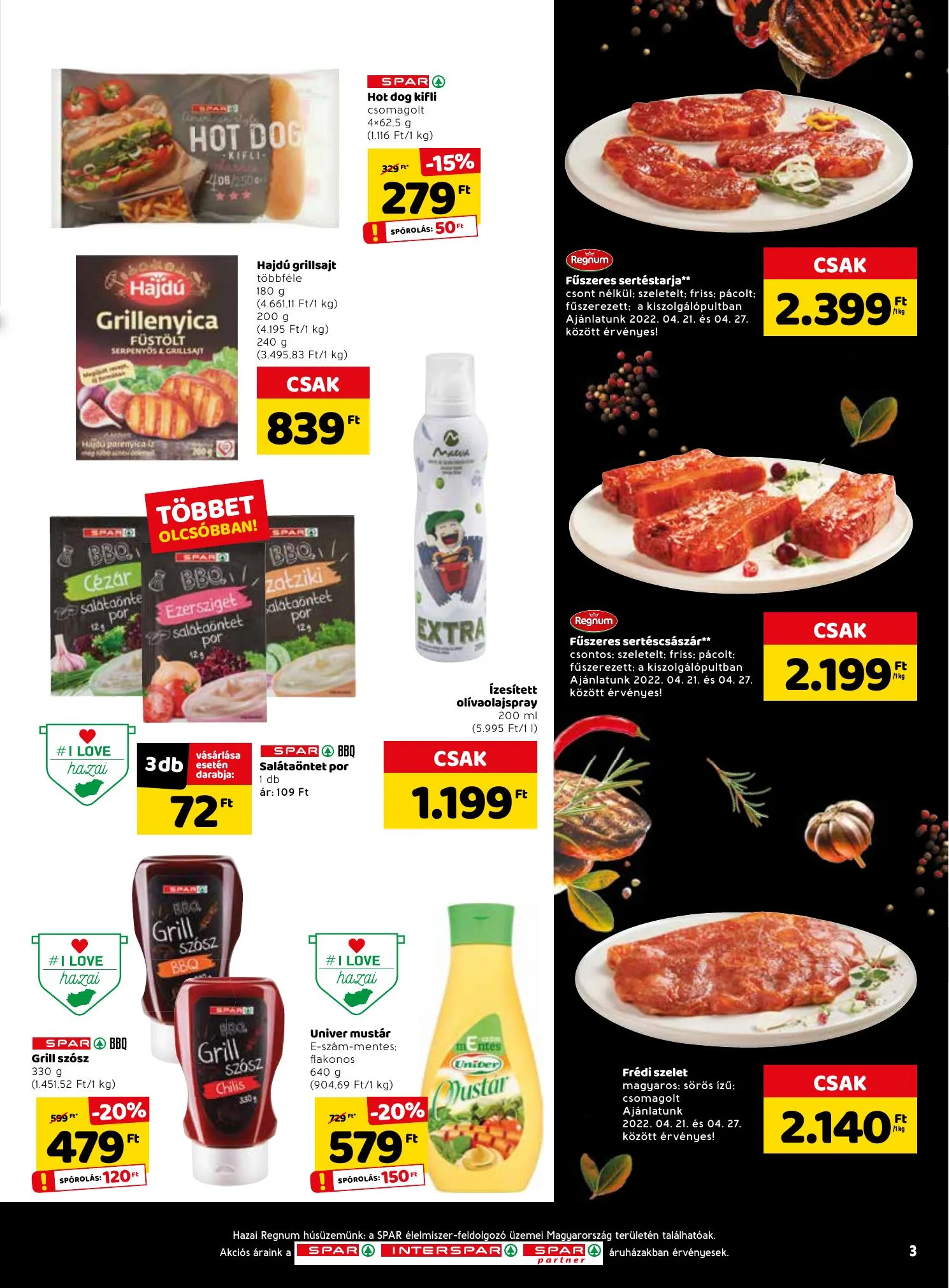 Spar akciós újság 04.20–04.27 – 3. oldal