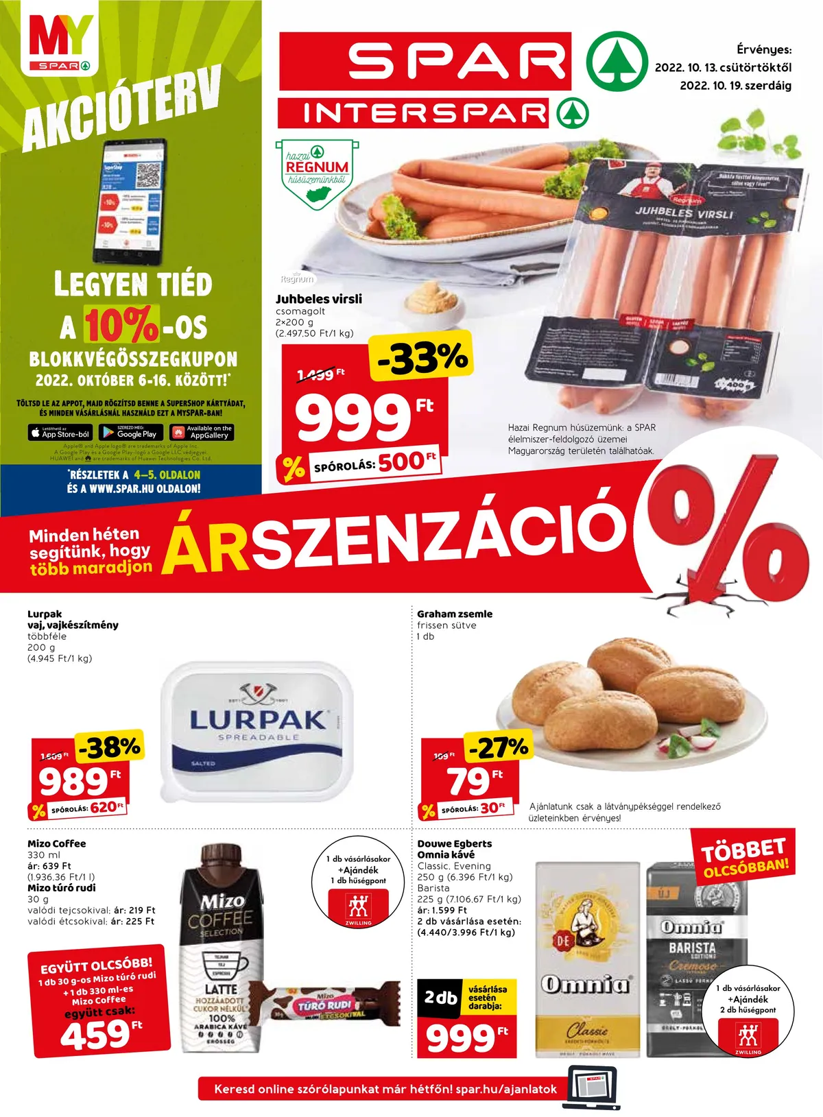 Spar akciós újság 10.13–10.19