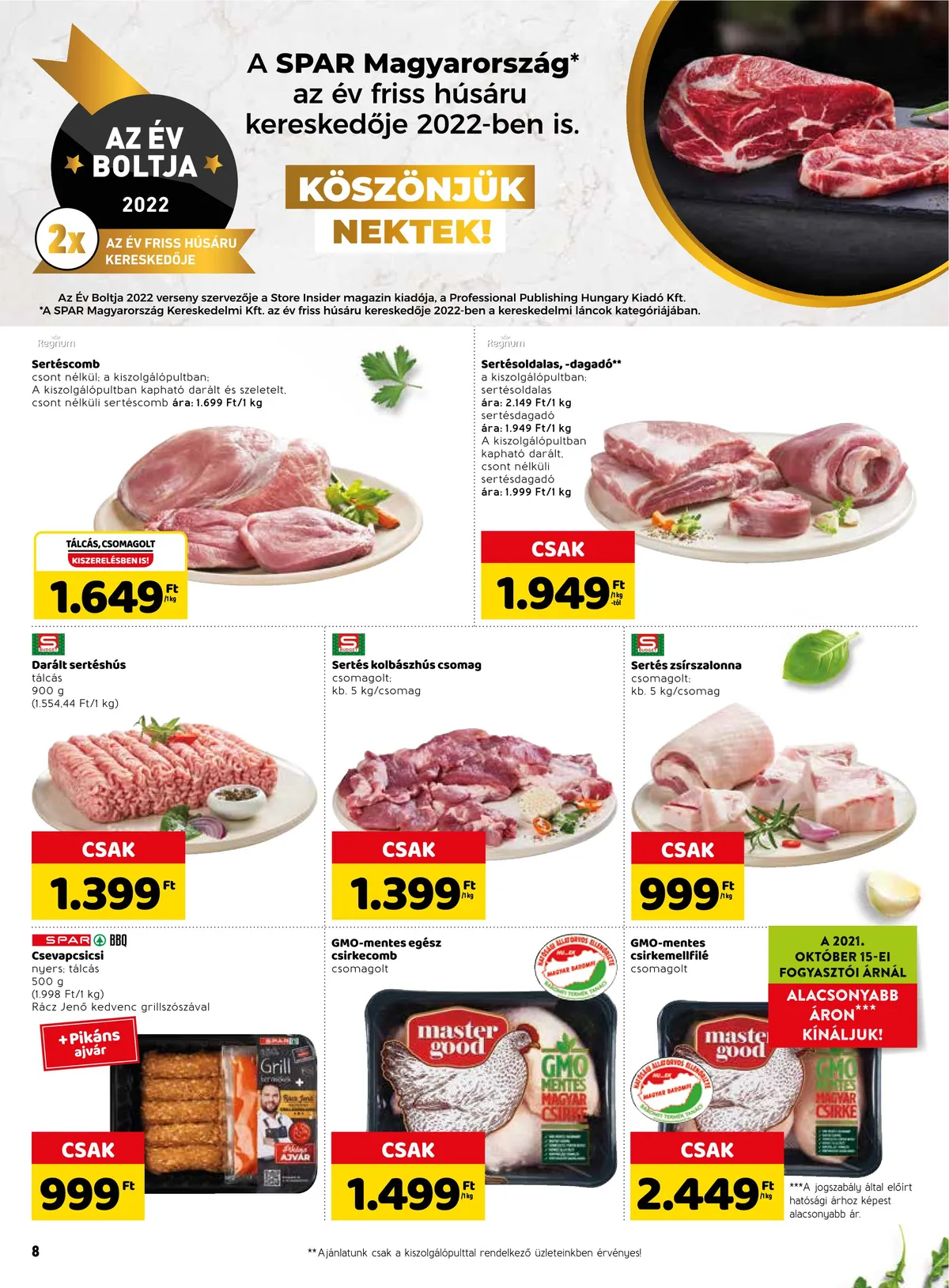Spar akciós újság 10.13–10.19 – 12. oldal