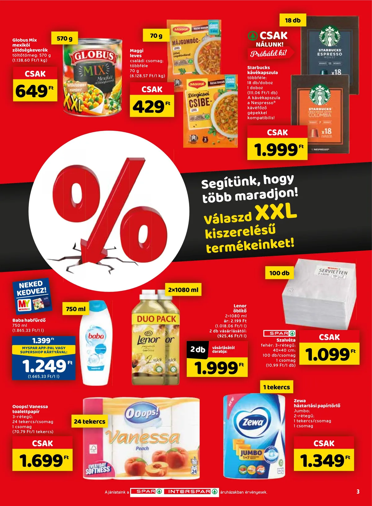 Spar akciós újság 10.13–10.19 – 3. oldal