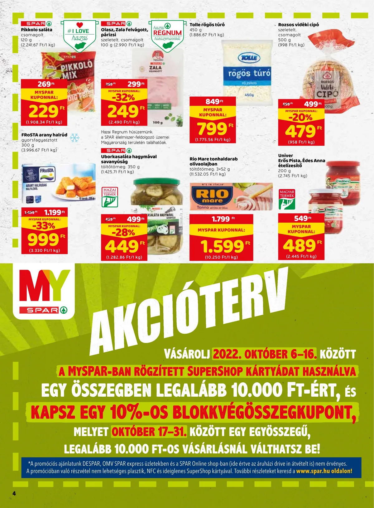 Spar akciós újság 10.13–10.19 – 6. oldal