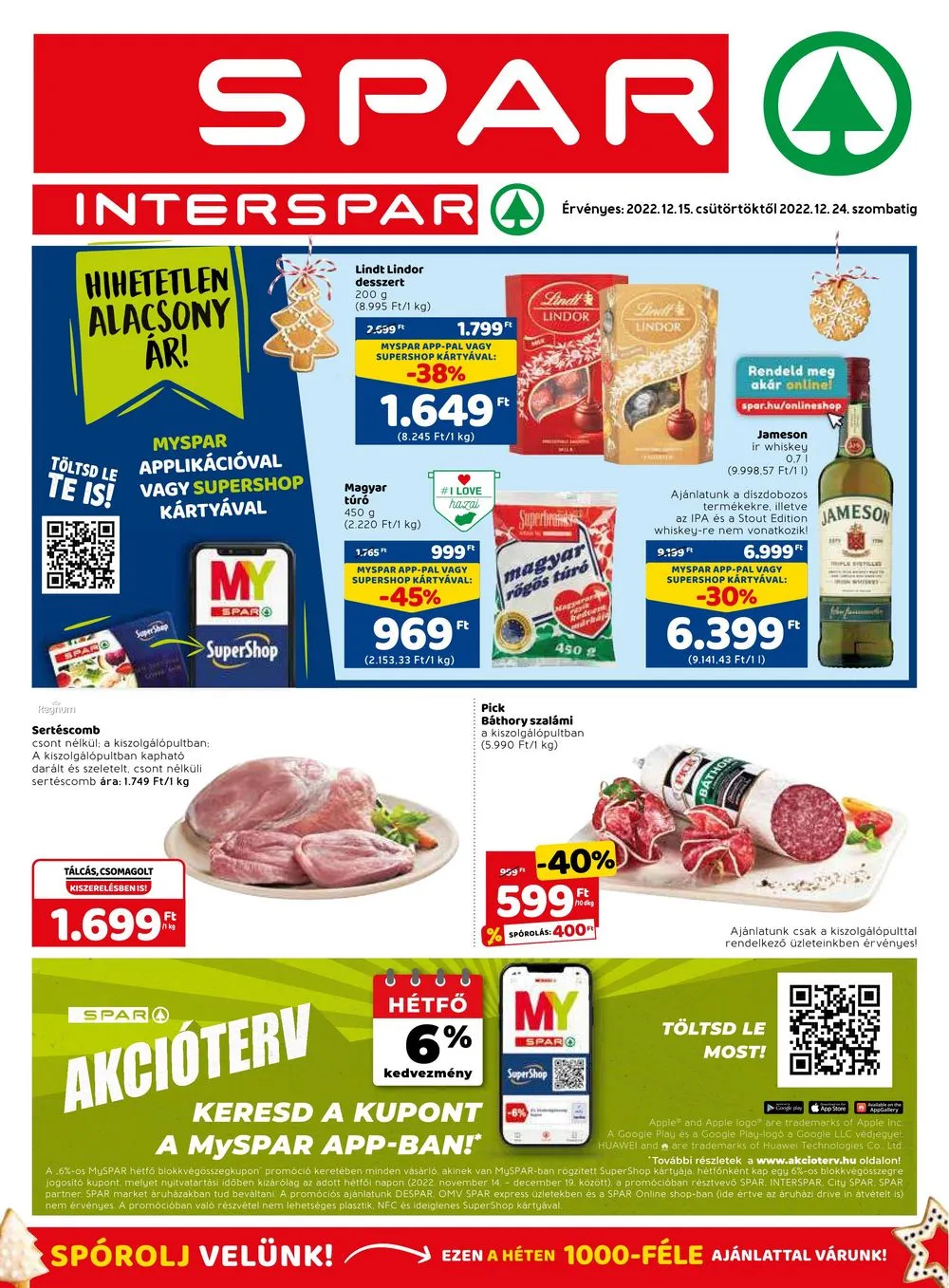 Spar akciós újság 12.15–12.24