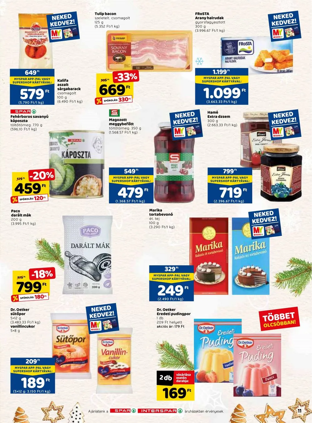 Spar akciós újság 12.15–12.24 – 19. oldal