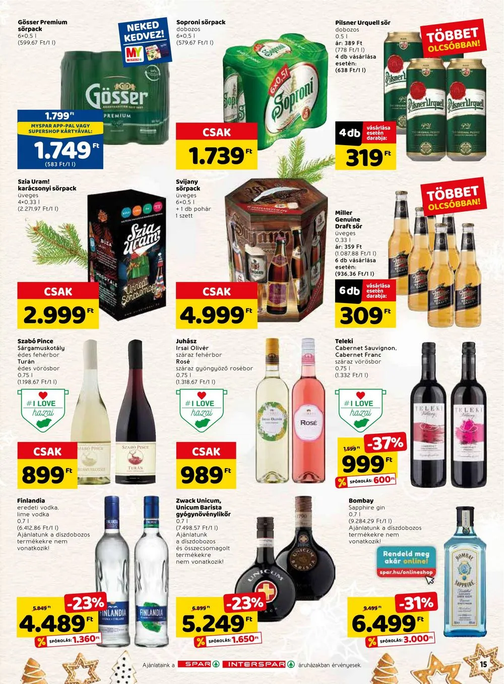 Spar akciós újság 12.15–12.24 – 25. oldal