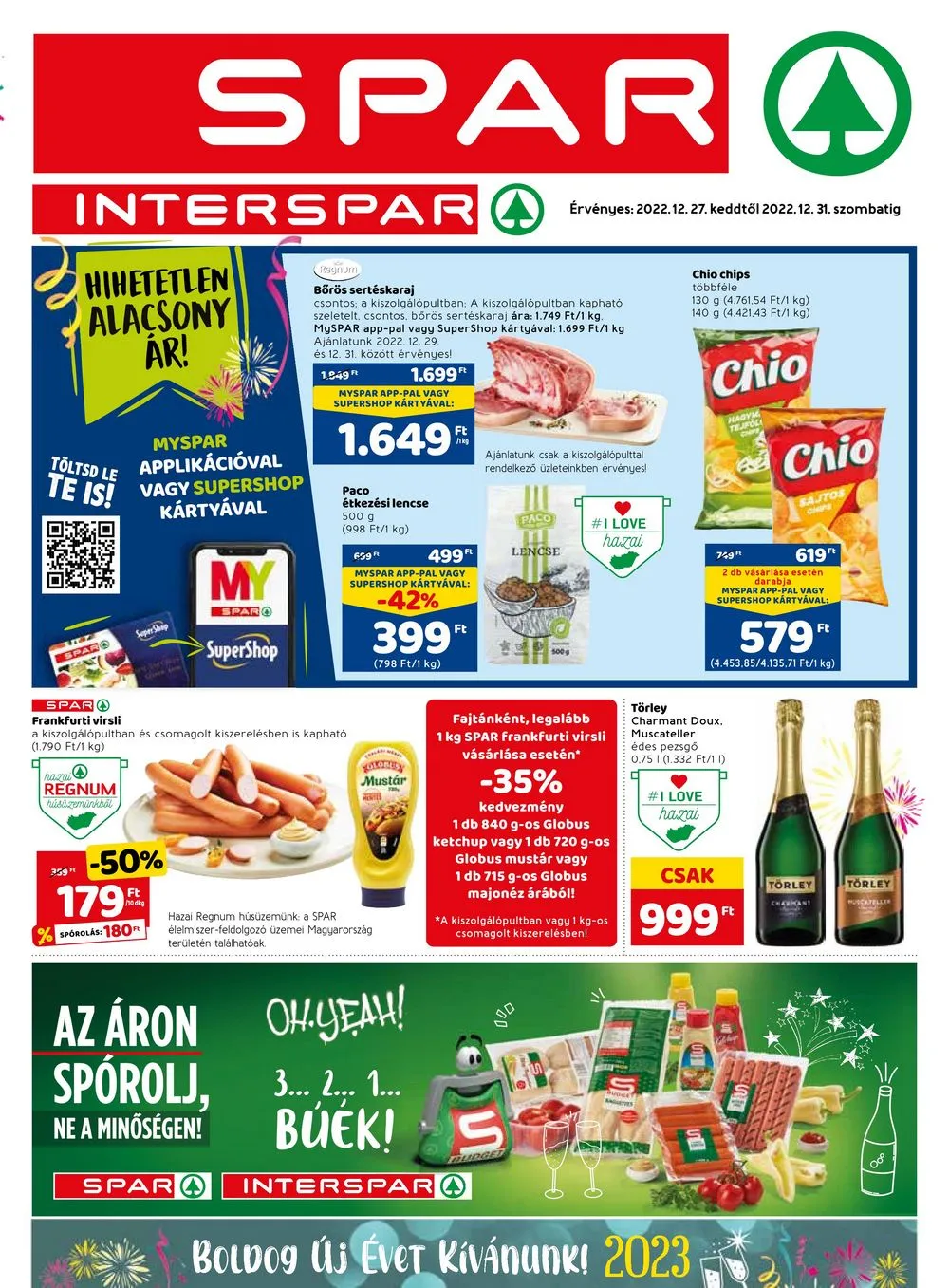 Spar akciós újság 12.27–12.31