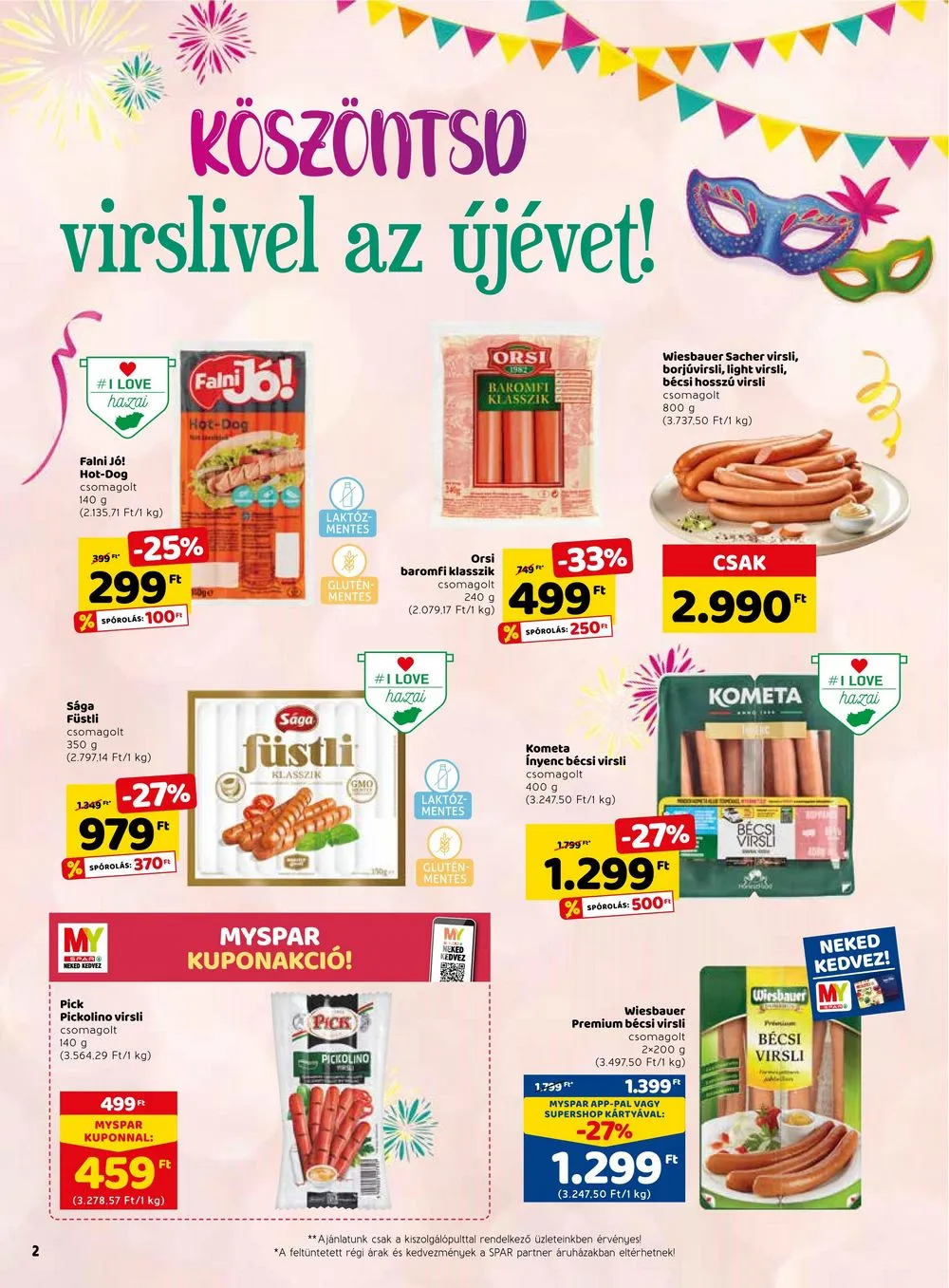 Spar akciós újság 12.27–12.31 – 4. oldal