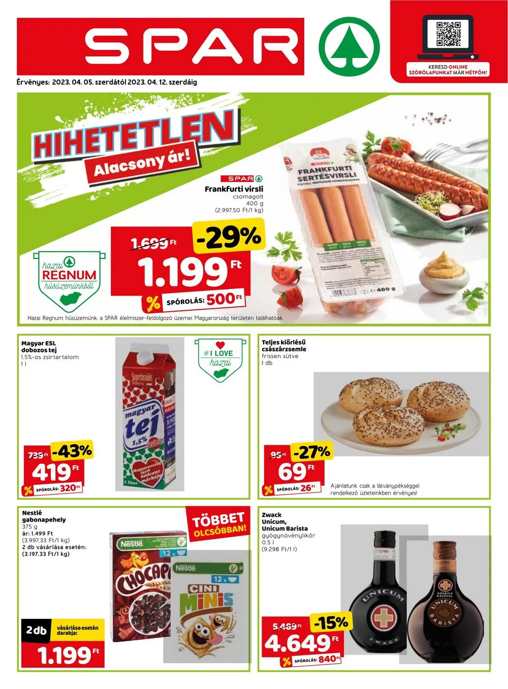 Spar akciós újság 04.05–04.12