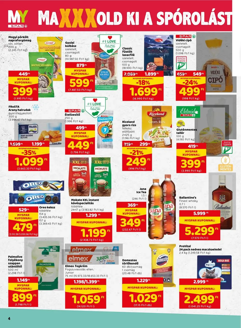 Spar akciós újság 04.05–04.12 – 4. oldal