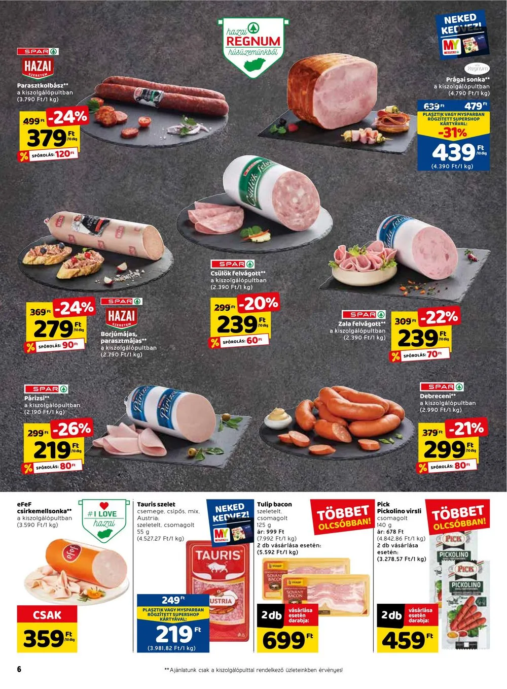 Spar akciós újság 04.05–04.12 – 6. oldal