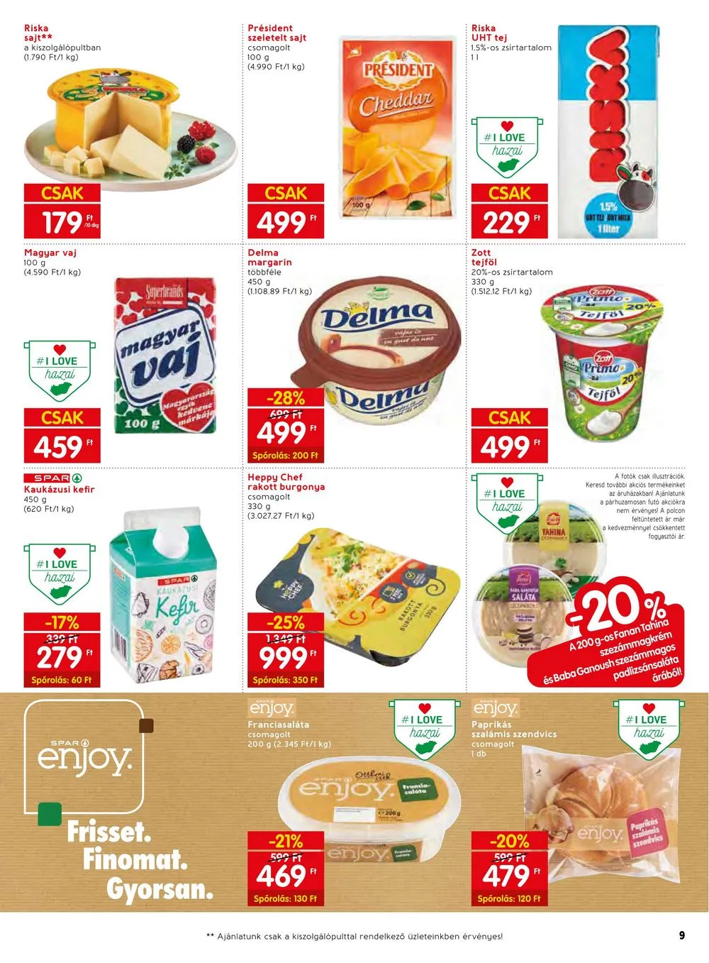 Spar akciós újság 08.03–08.09 – 11. oldal