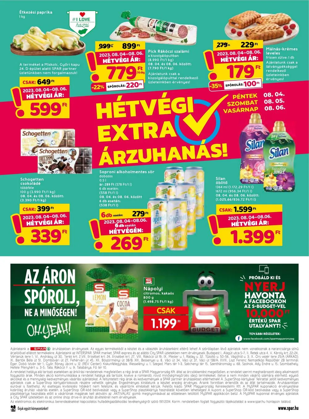 Spar akciós újság 08.03–08.09 – 26. oldal