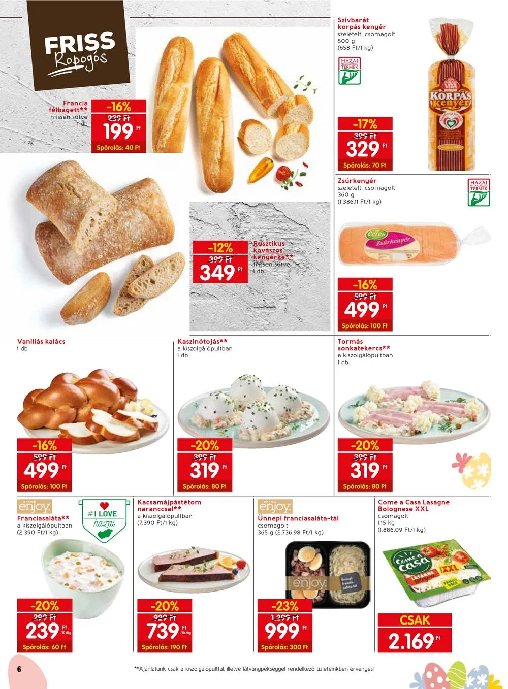 Spar akciós újság 03.26–03.30 – 6. oldal