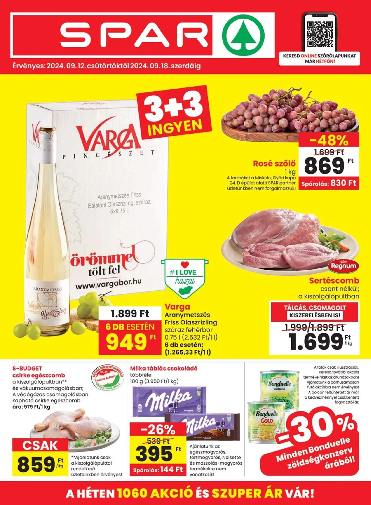 Spar akciós újság 09.12–09.18