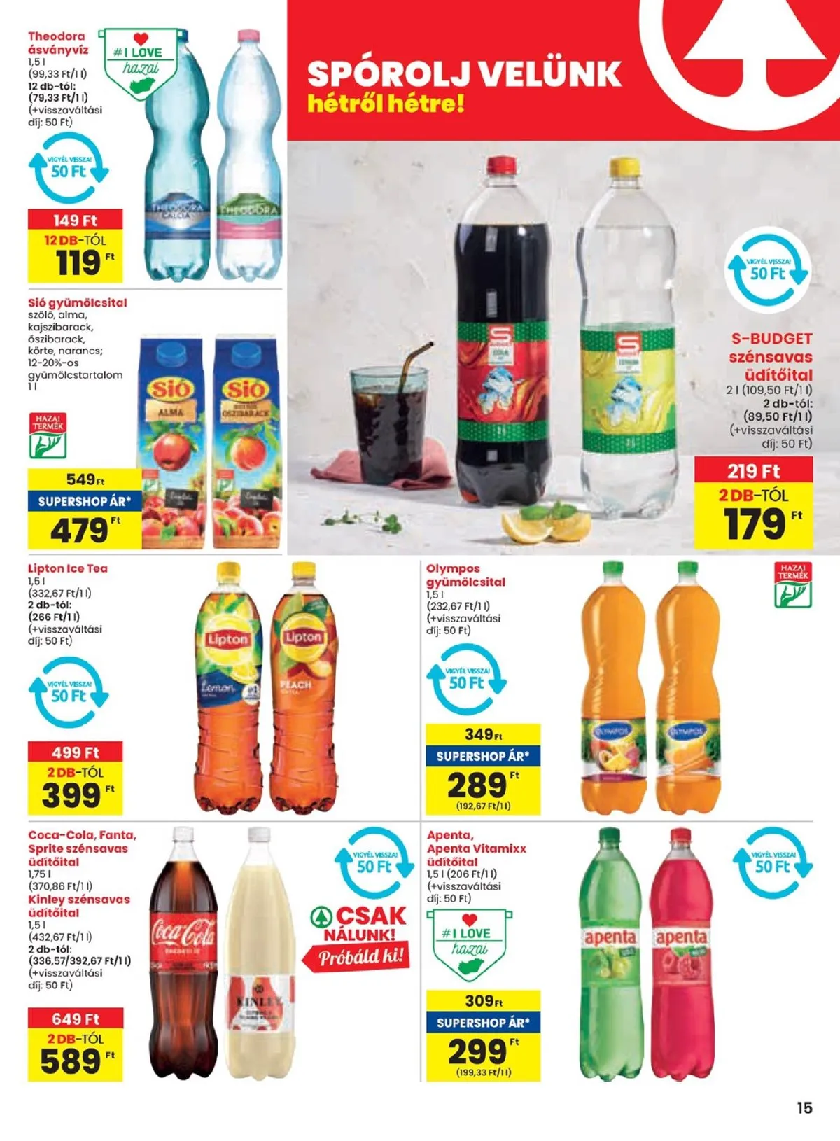Spar akciós újság 09.12–09.18 – 15. oldal