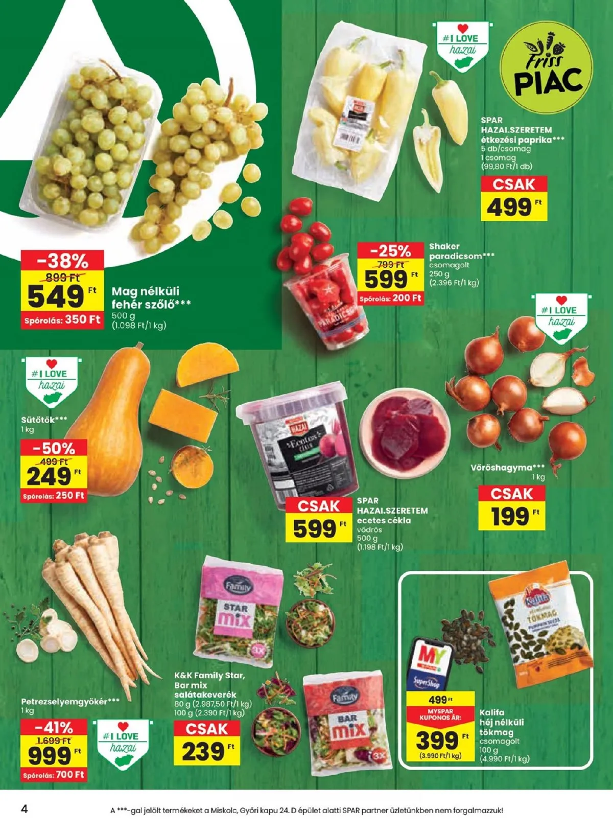 Spar akciós újság 09.12–09.18 – 4. oldal