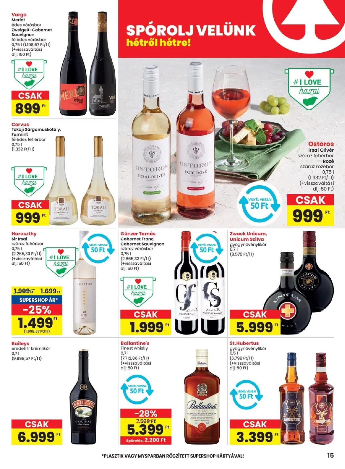 Spar akciós újság 09.19–09.25 – 15. oldal