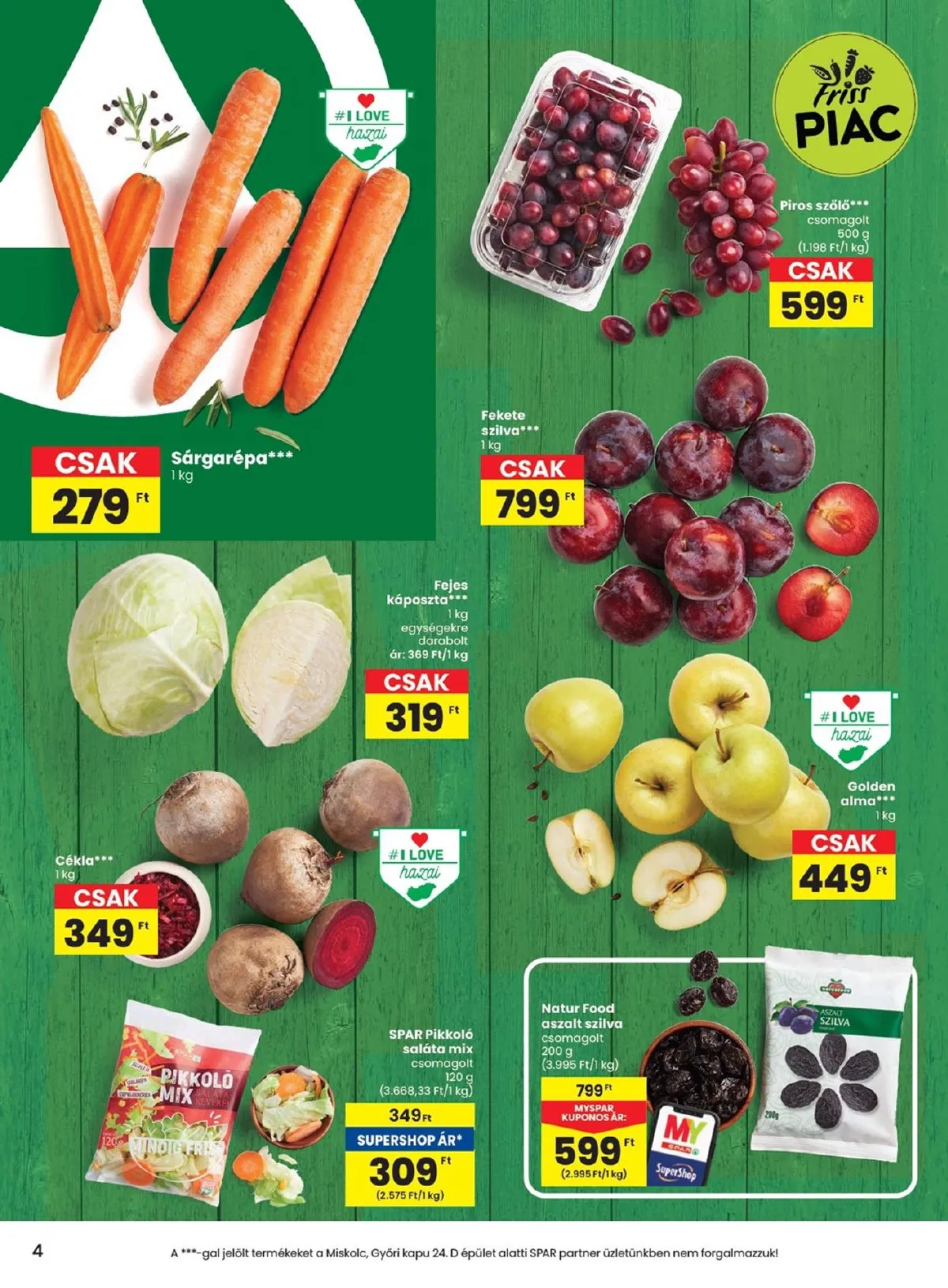 Spar akciós újság 09.19–09.25 – 4. oldal