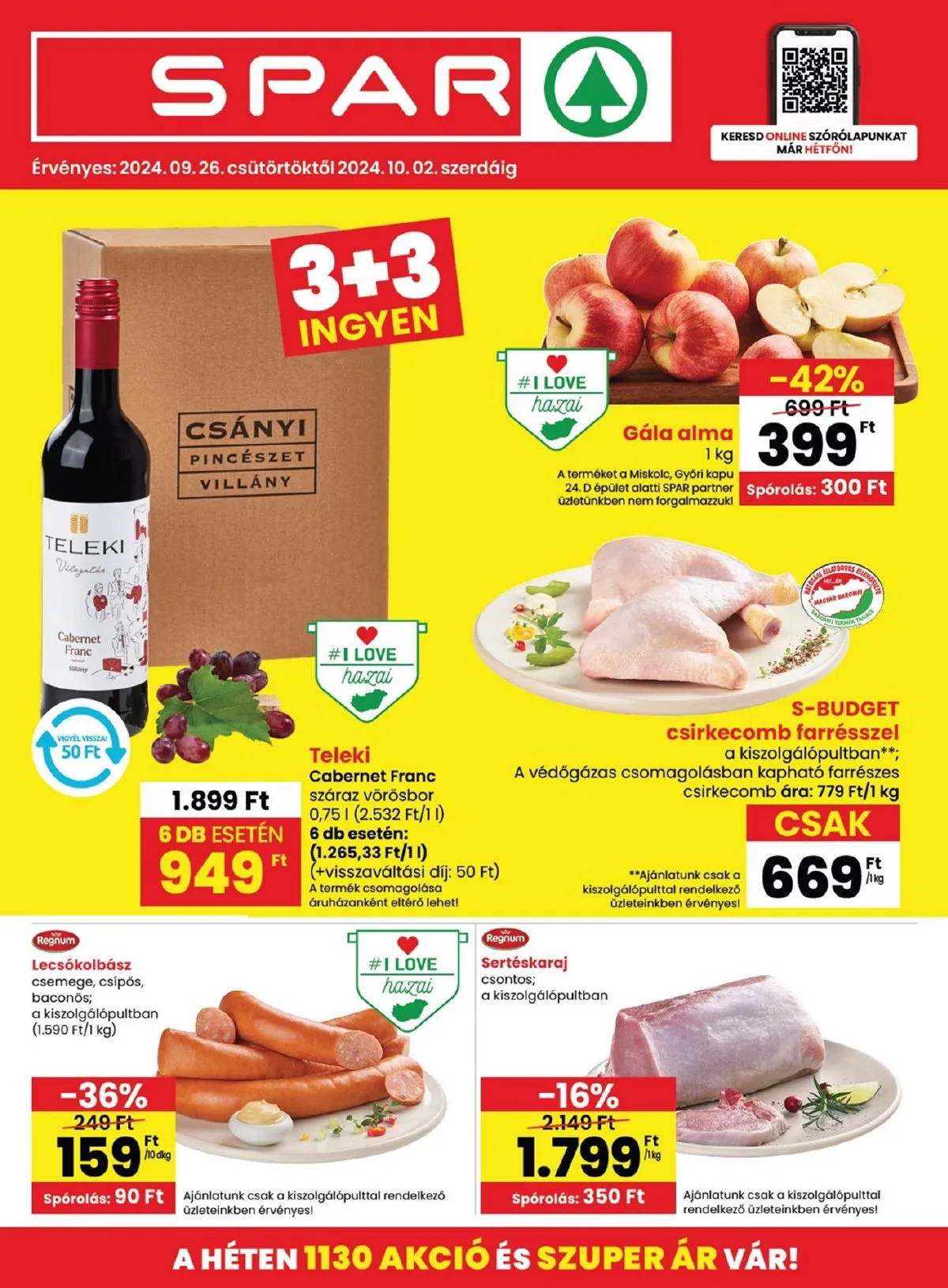 Spar akciós újság 09.26–10.02
