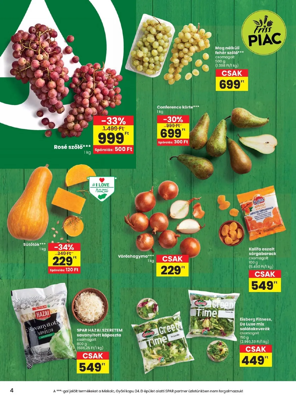 Spar akciós újság 09.26–10.02 – 4. oldal