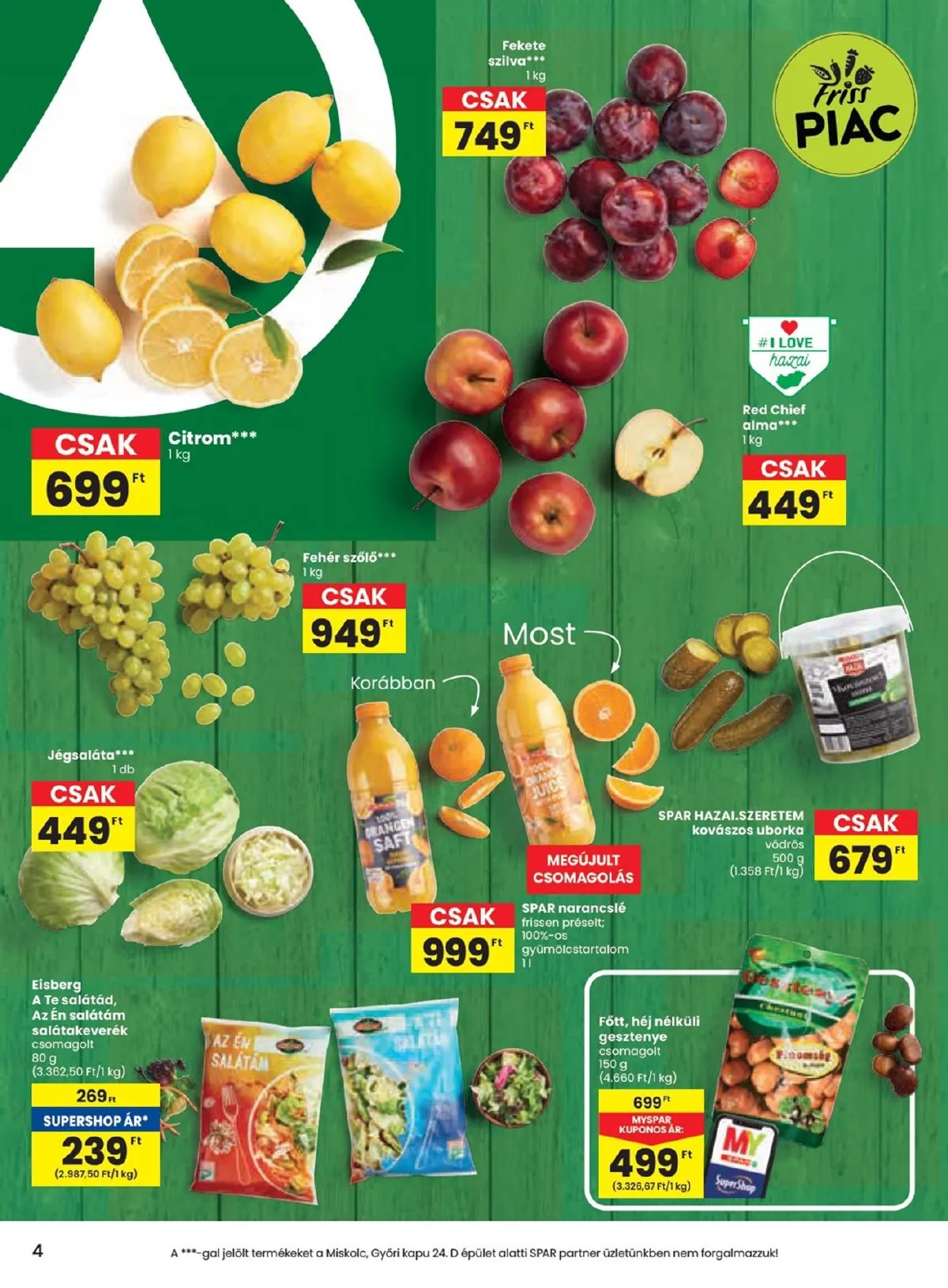 Spar akciós újság 10.03–10.09 – 4. oldal