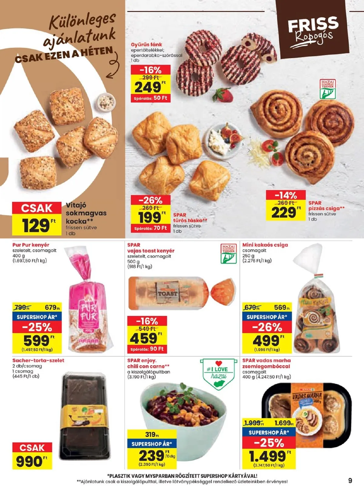 Spar akciós újság 10.03–10.09 – 9. oldal