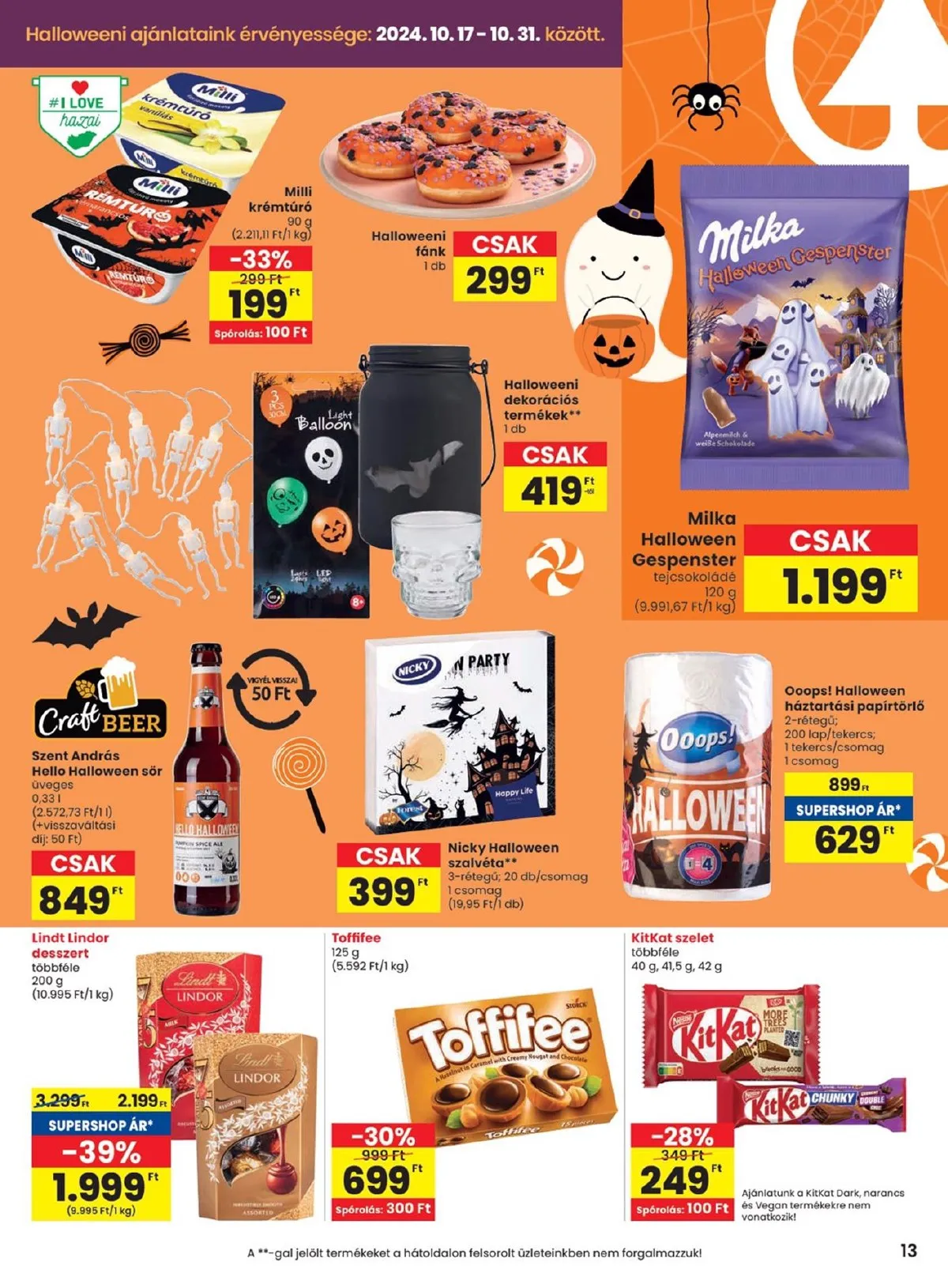 Spar akciós újság 10.17–10.23 – 13. oldal