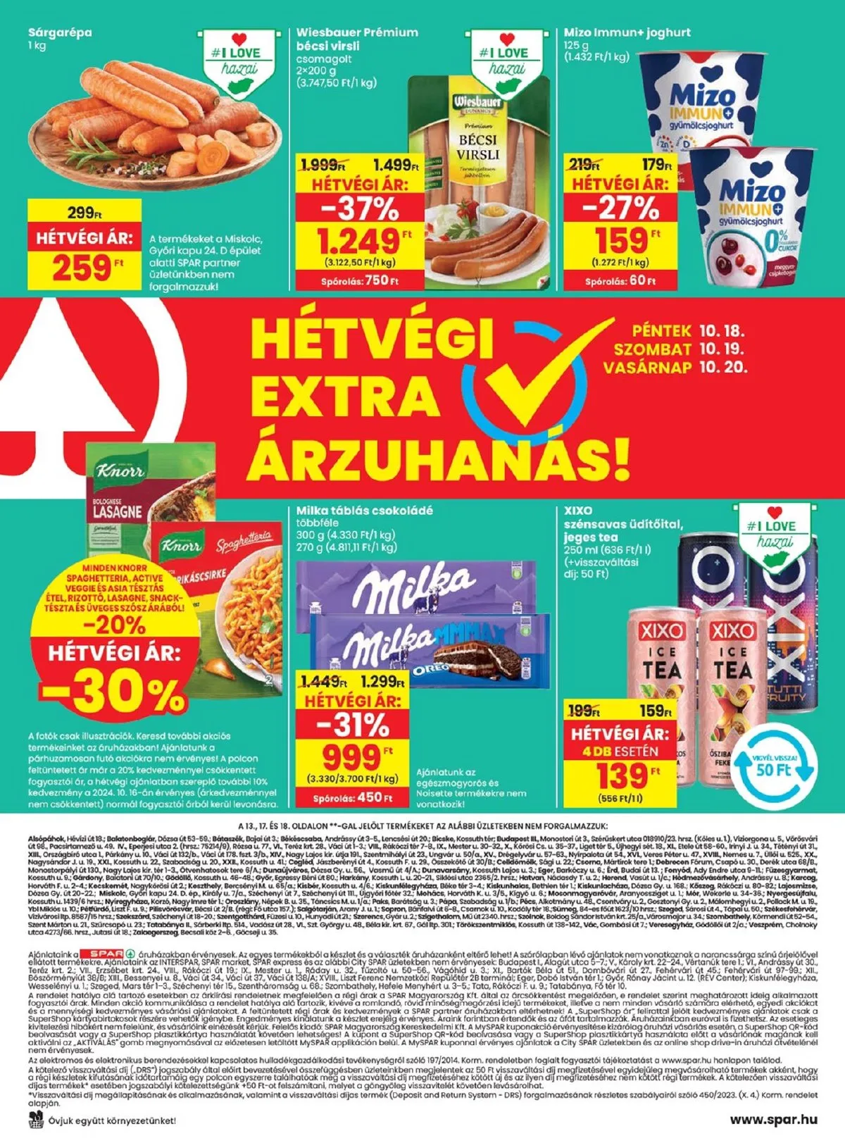 Spar akciós újság 10.17–10.23 – 20. oldal
