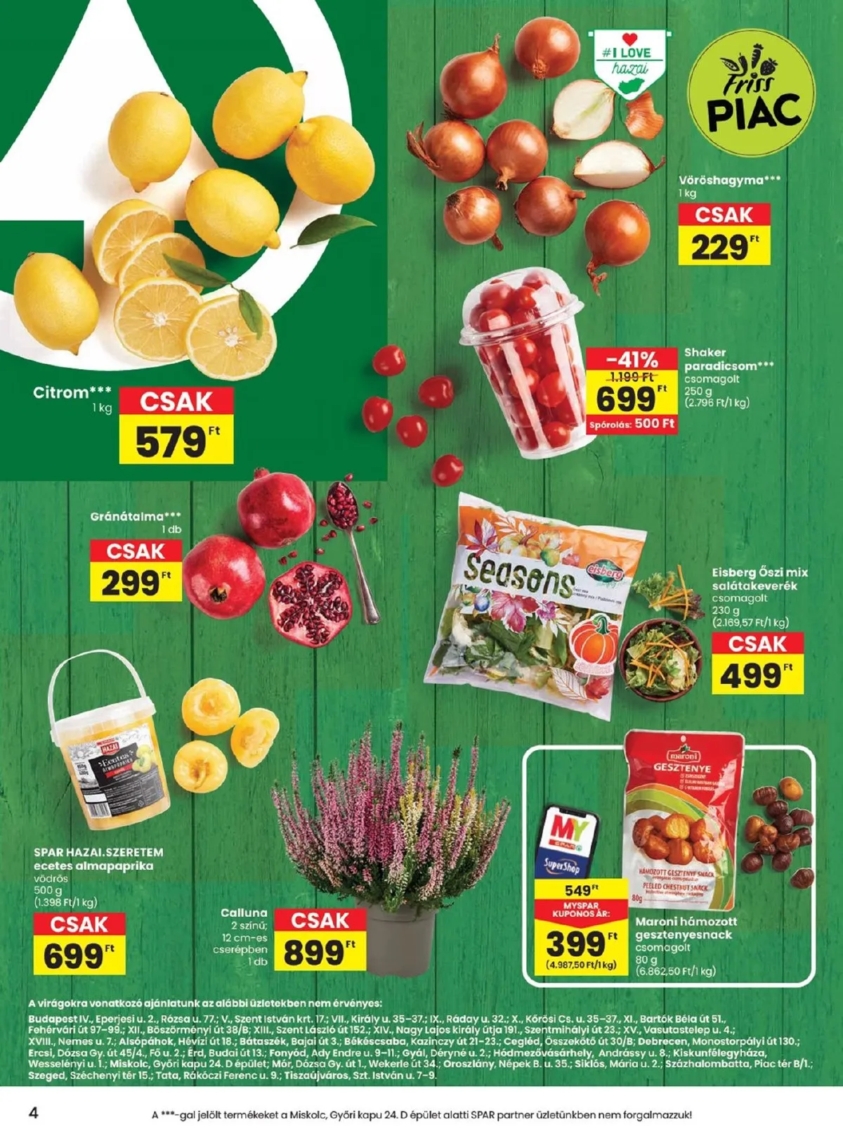 Spar akciós újság 10.17–10.23 – 4. oldal