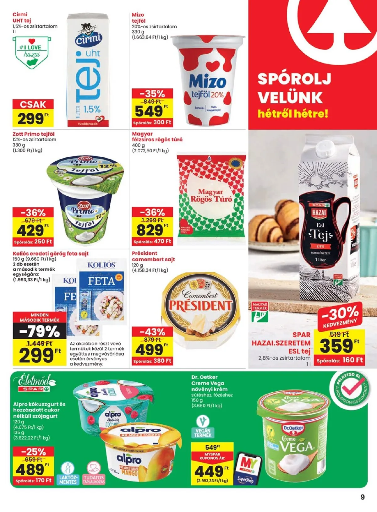 Spar akciós újság 10.17–10.23 – 9. oldal
