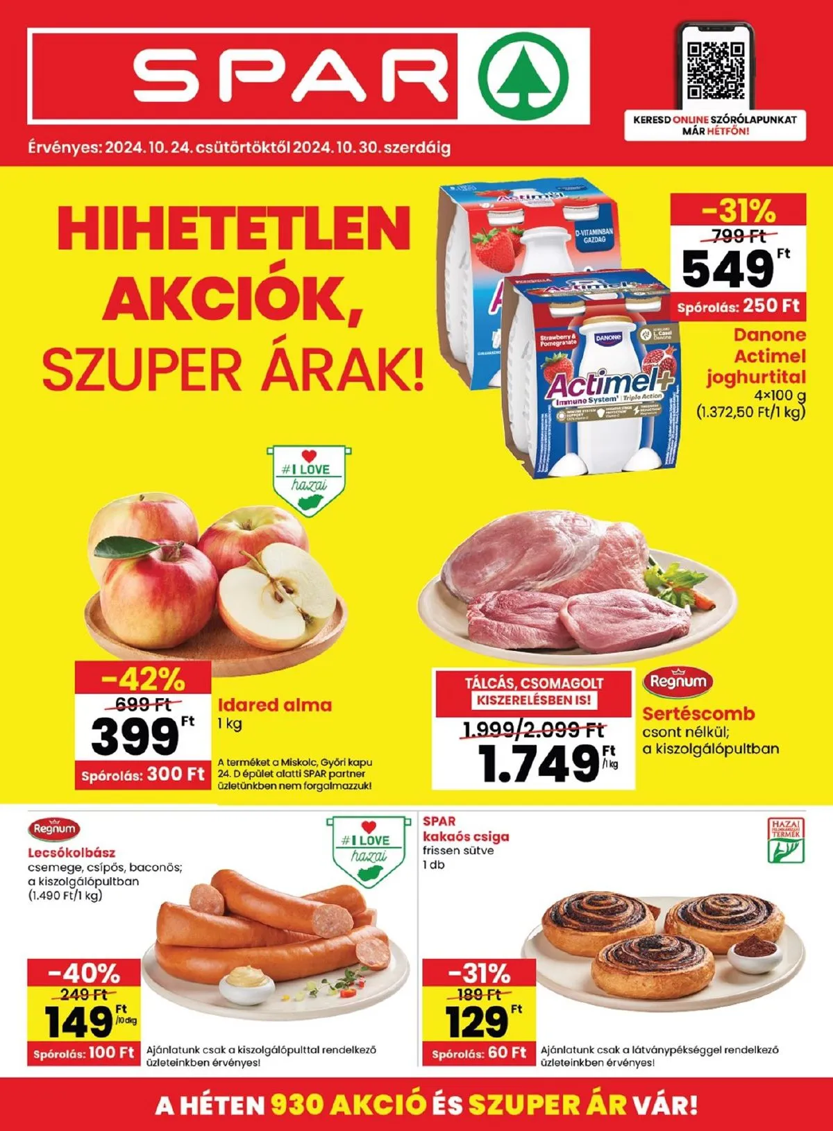 Spar akciós újság 10.24–10.30