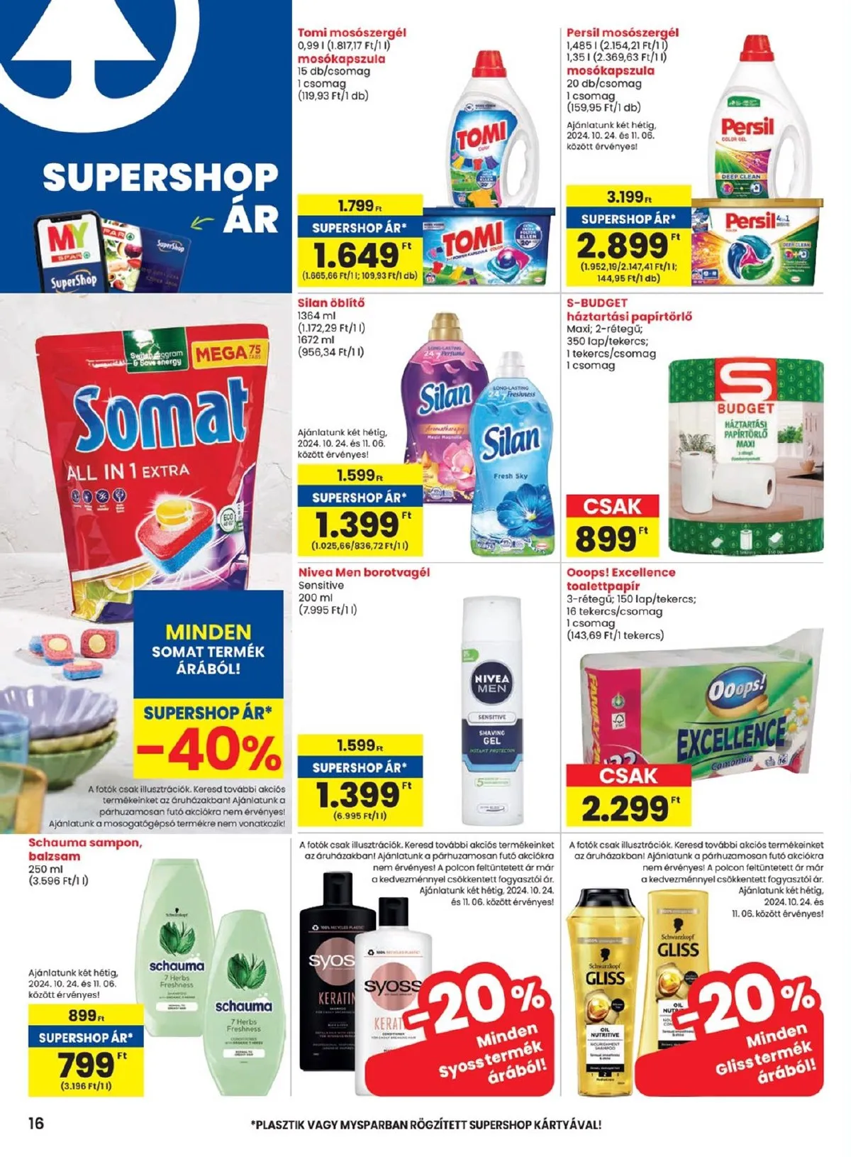 Spar akciós újság 10.24–10.30 – 16. oldal