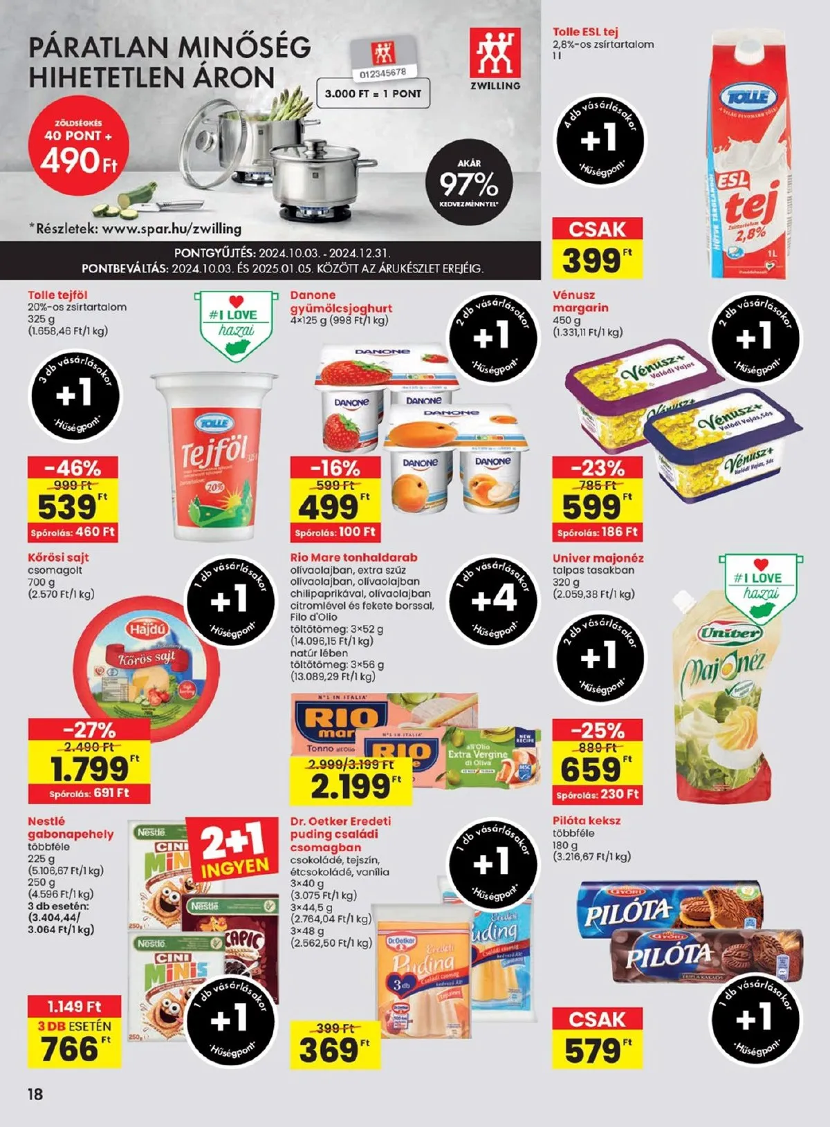 Spar akciós újság 10.24–10.30 – 18. oldal