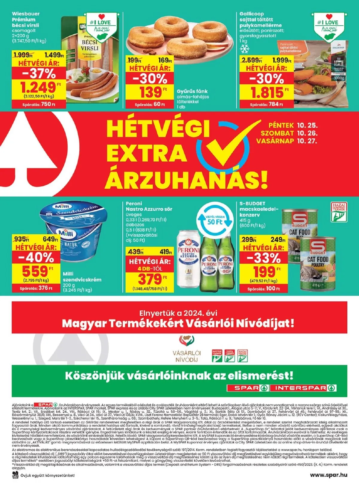 Spar akciós újság 10.24–10.30 – 20. oldal