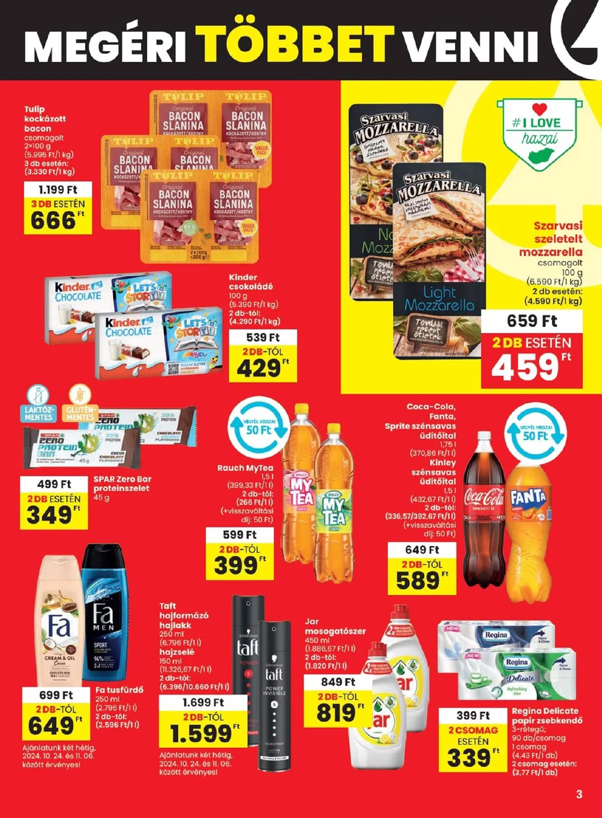 Spar akciós újság 10.24–10.30 – 3. oldal