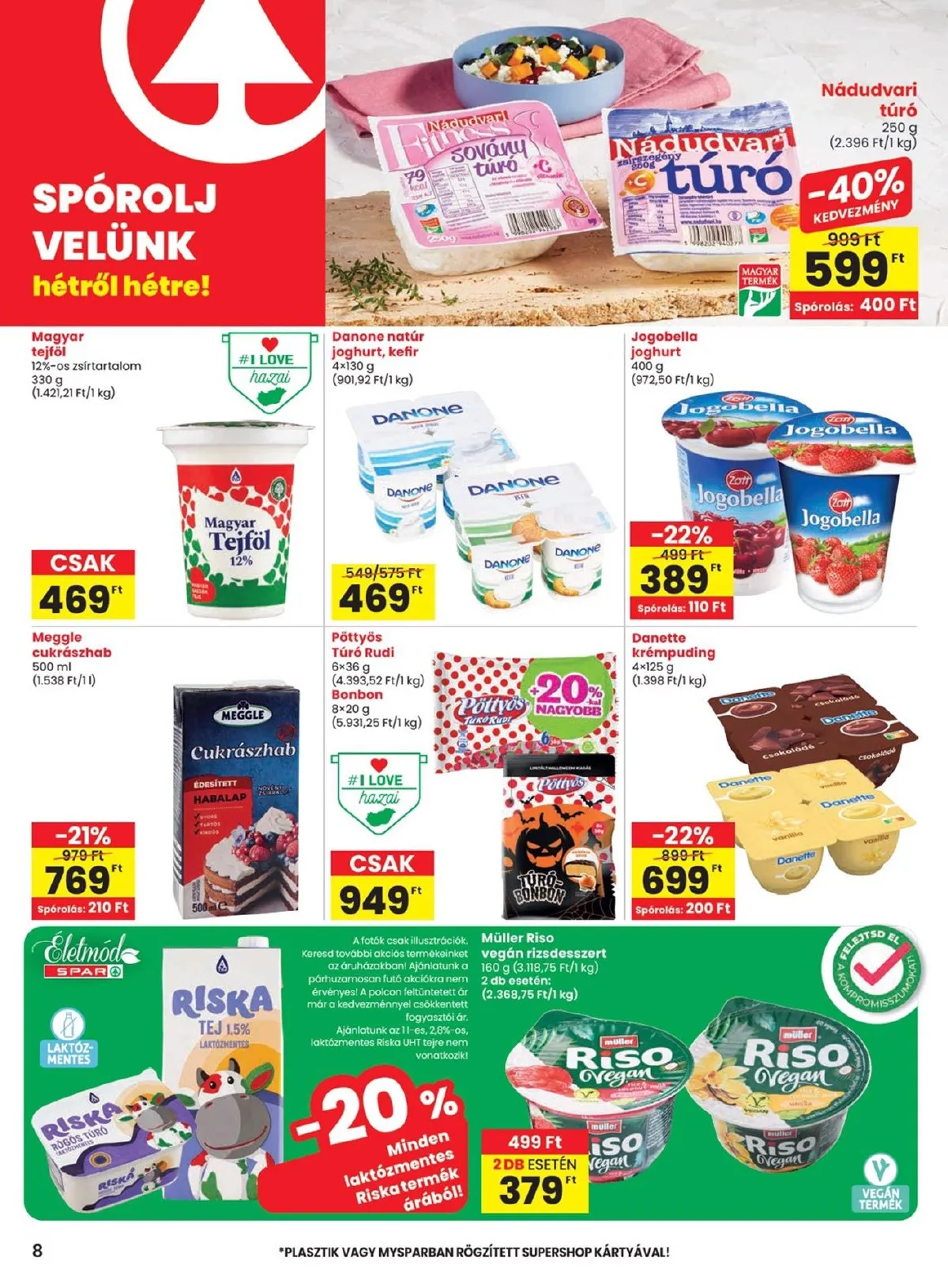Spar akciós újság 10.24–10.30 – 8. oldal