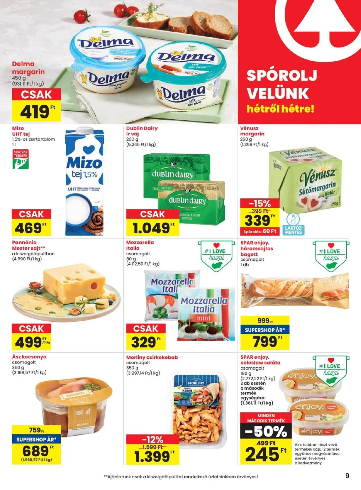 Spar akciós újság 10.24–10.30 – 9. oldal