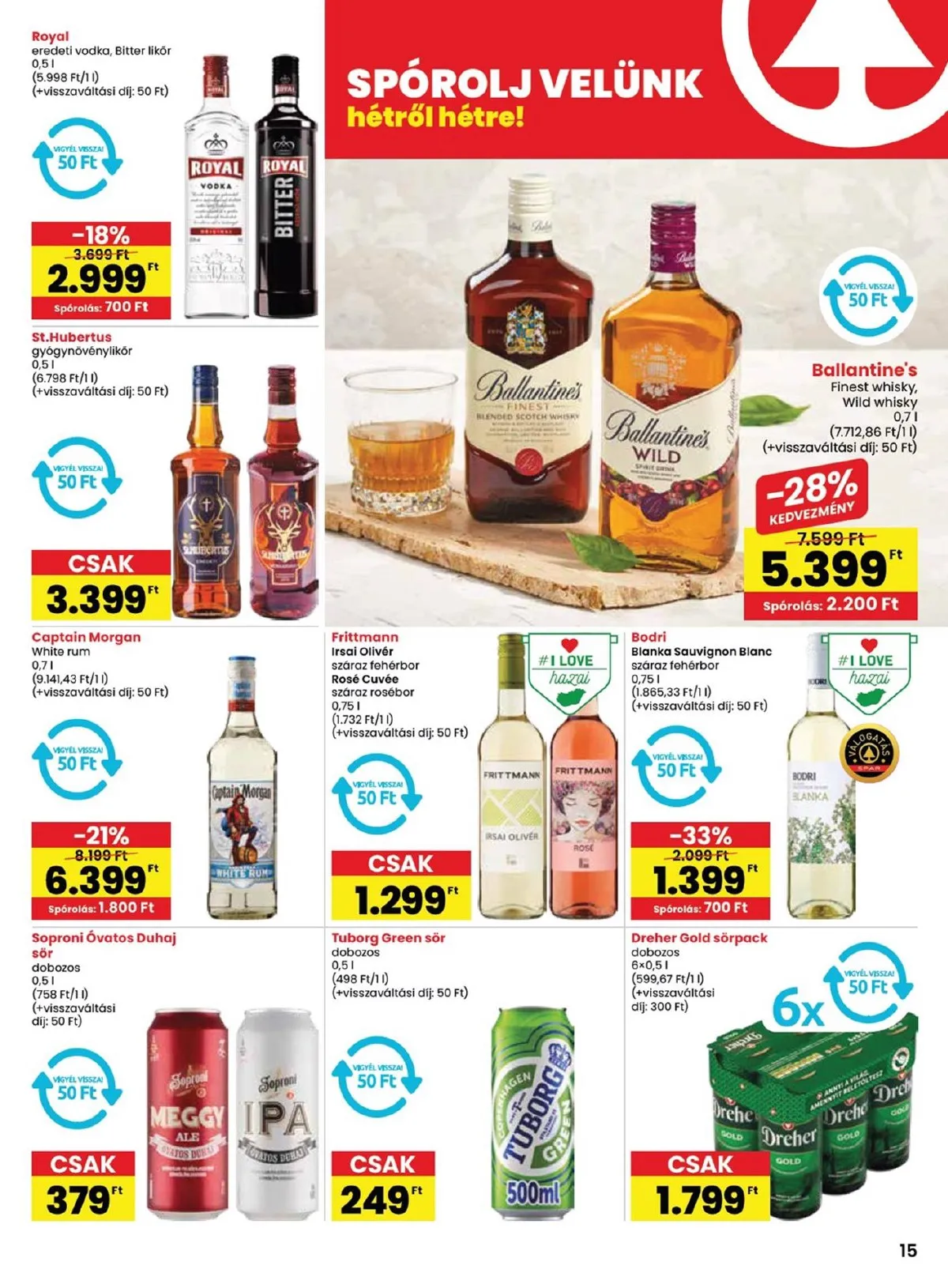 Spar akciós újság 10.31–11.06 – 15. oldal