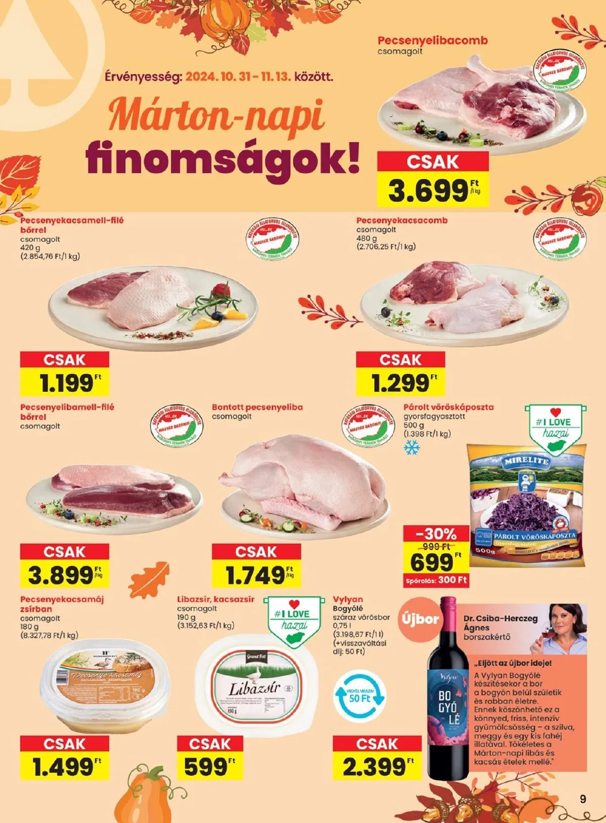 Spar akciós újság 10.31–11.06 – 9. oldal