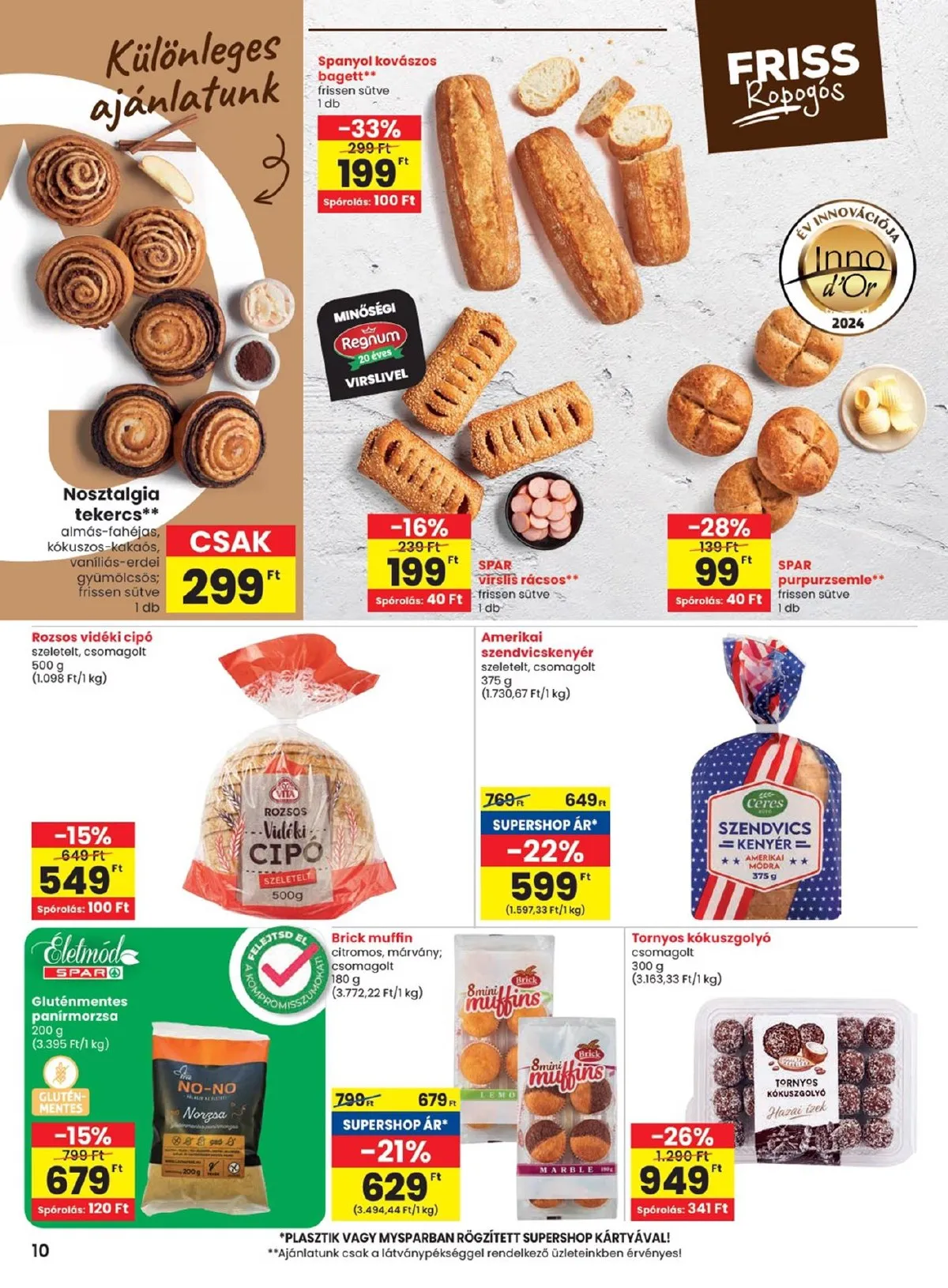 Spar akciós újság 11.07–11.13 – 10. oldal