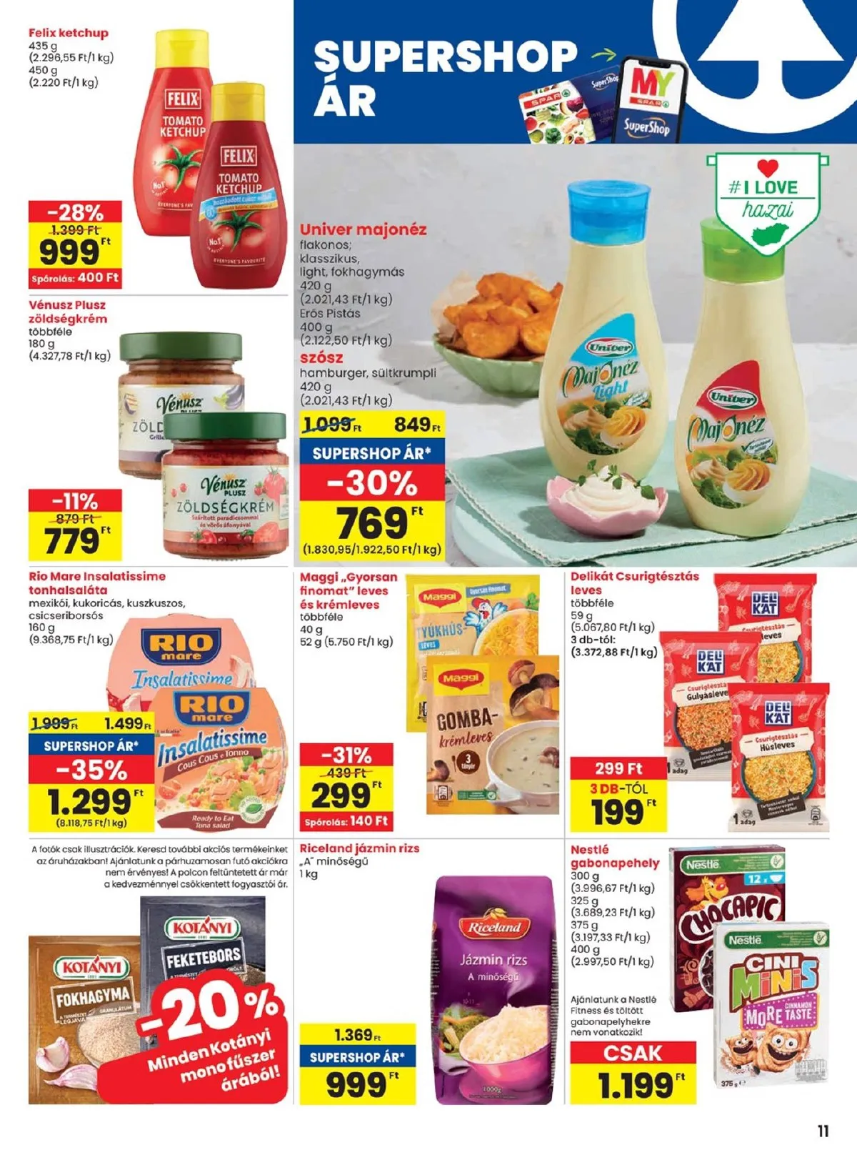 Spar akciós újság 11.07–11.13 – 11. oldal